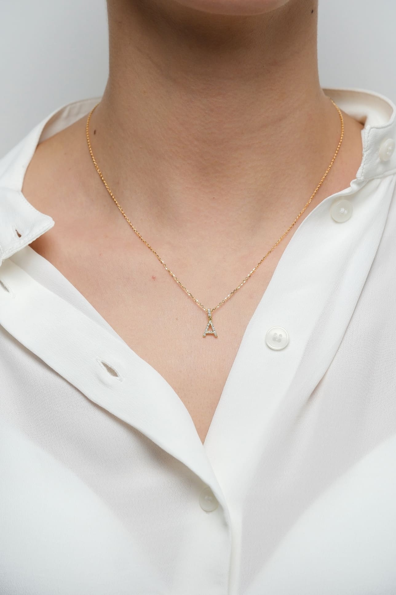 Medium Initial Necklace - Image 5