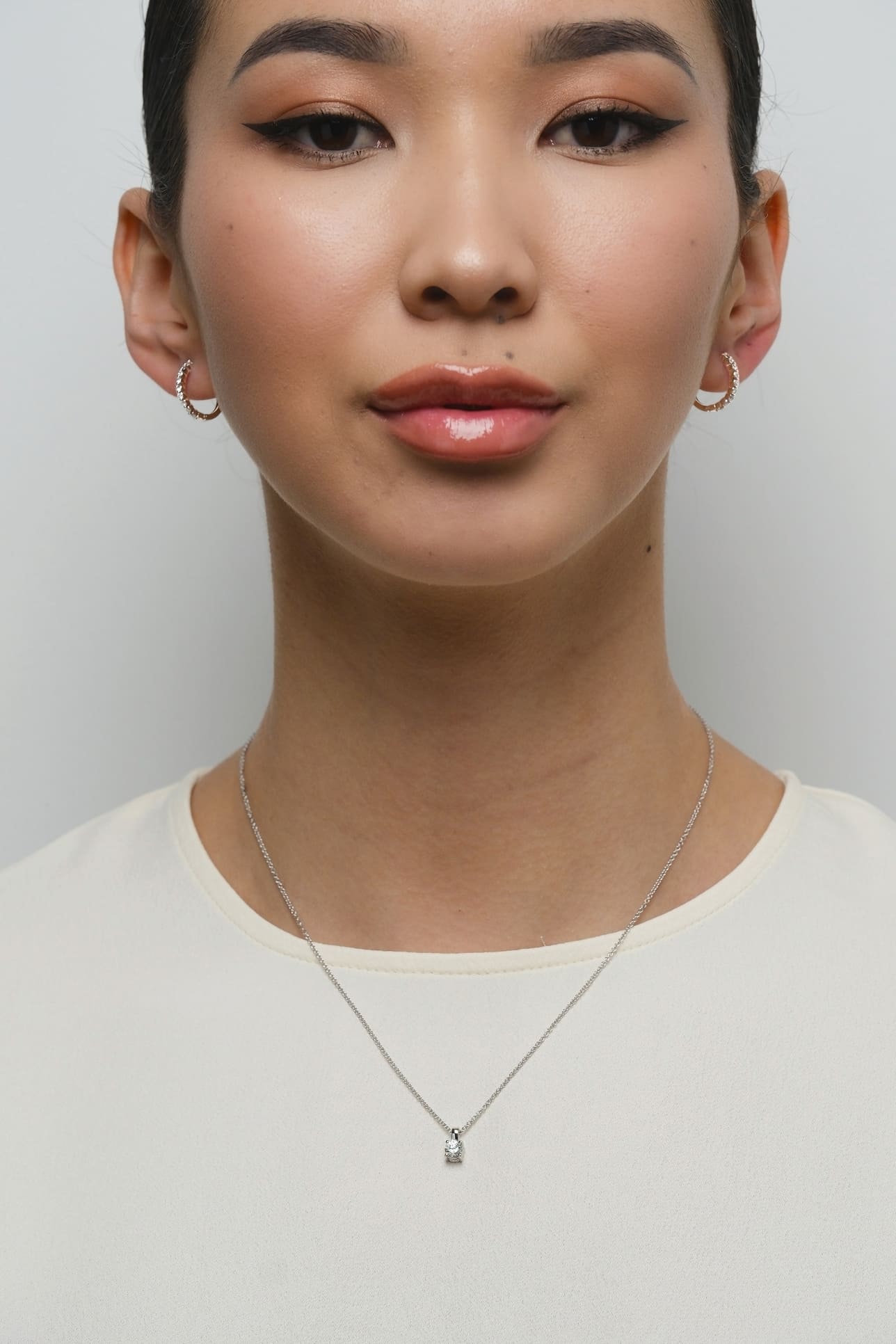 Round Huggie Earrings 2 - Image 3