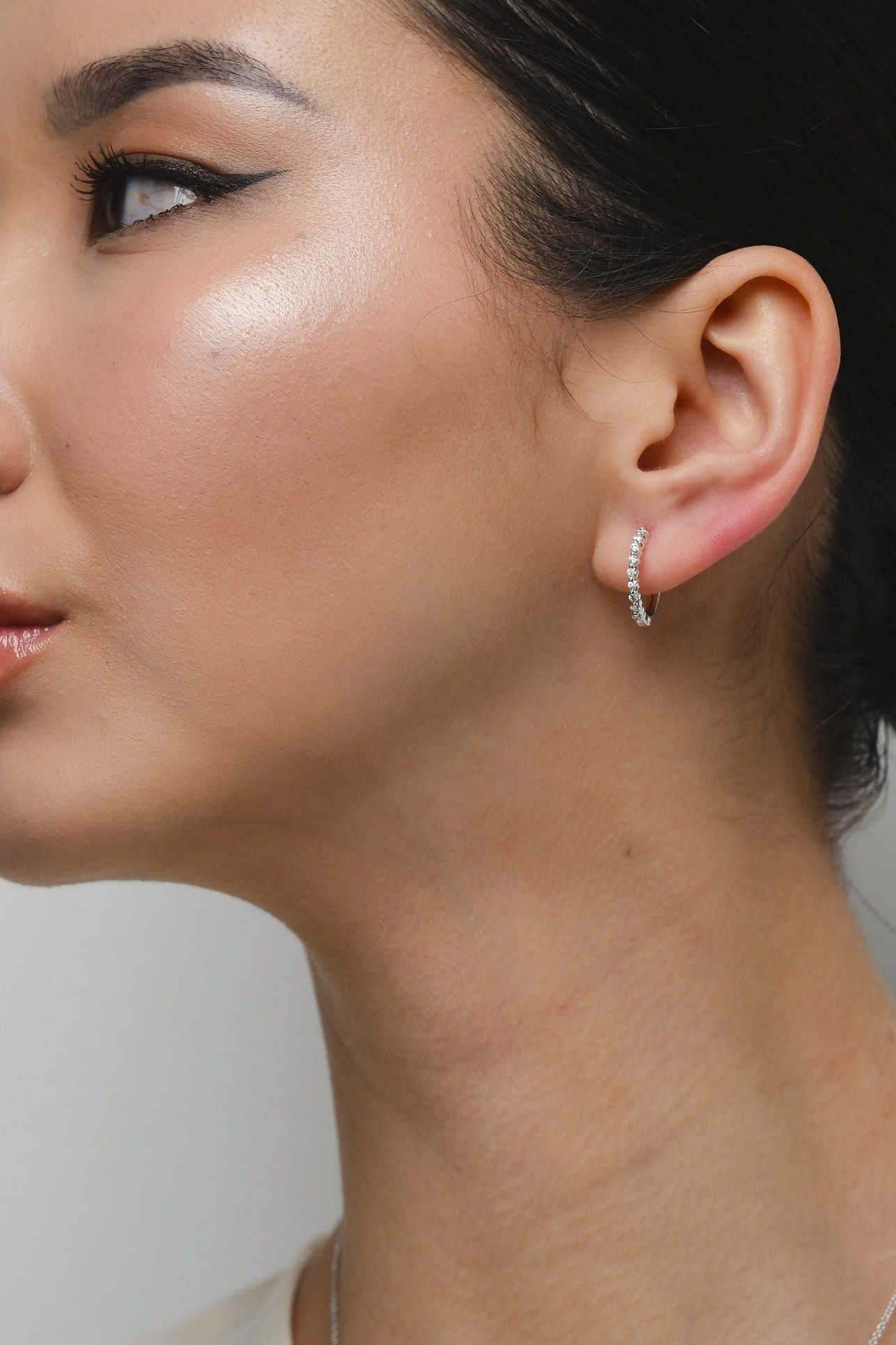 Round Huggie Earrings 2 - Image 2